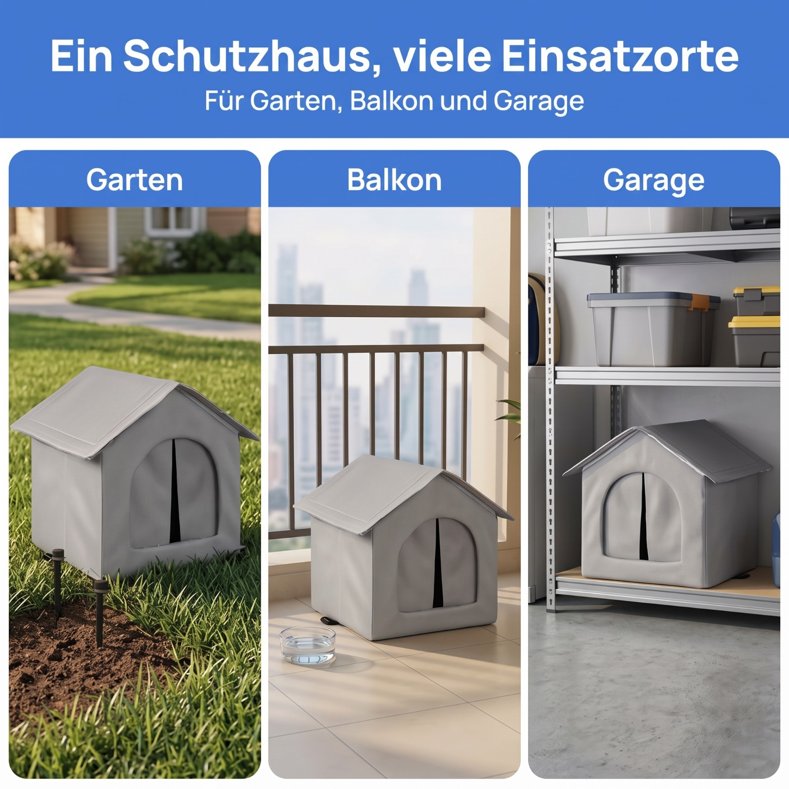 Hibernest im Garten, auf dem Balkon und in der Garage